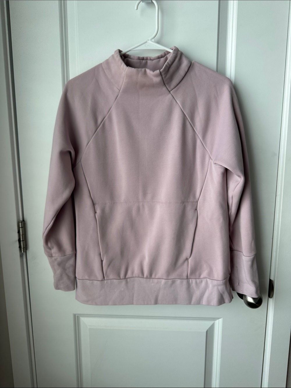 Fabletics Zaylee Funnel Mock Neck Pullover Light Mauve
